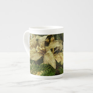 Tasse En Porcelaine Argent et or Noël Arbre II