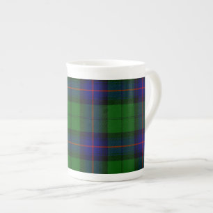 Tasse En Porcelaine Armstrong tartan bleu et vert plaid