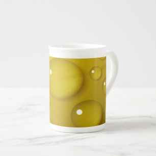 Tasse En Porcelaine Arrière - plan de goutte d'eau jaune