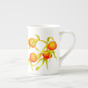 Tasse En Porcelaine Arrivée d'automne sur une bouge de Chine osseuse (