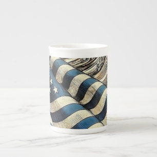 Tasse En Porcelaine Artiste patriotique