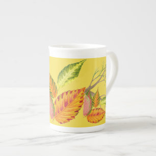 Tasse En Porcelaine Arty Automne sur une grosse boule de Chine