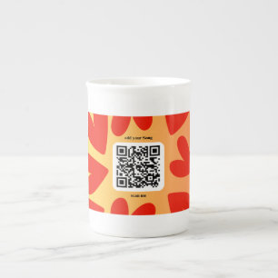 Tasse En Porcelaine Avec une chanson personnelle par code QR