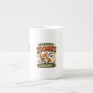 Tasse En Porcelaine "Avertissement Zoomies en charge"Amoureux de Corgi