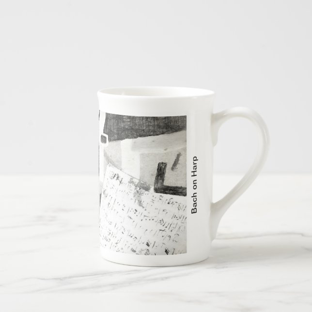 Tasse En Porcelaine Bach sur l'harpe (Droite)