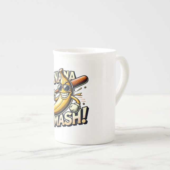 Tasse En Porcelaine Banana Power-Up (Devant droit)