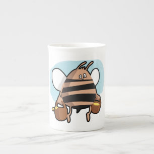Tasse En Porcelaine Bande dessinée d'abeille