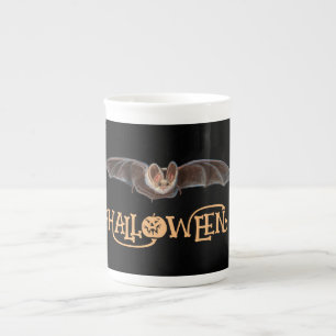 Tasse En Porcelaine Bat Pipistrellus Illustration Halloween heureux