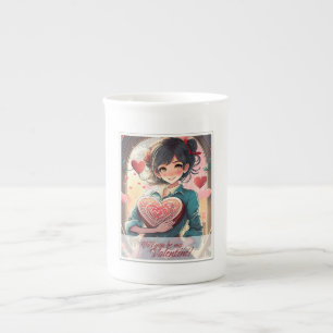 Tasse En Porcelaine Be My Valentine in Manga Style 31470