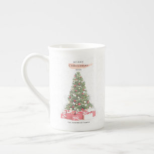 Tasse En Porcelaine Beautiful Christmas Tree Watercolor Holidays Art