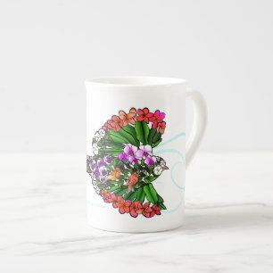 Tasse En Porcelaine Beaux oiseaux tropicaux en amour
