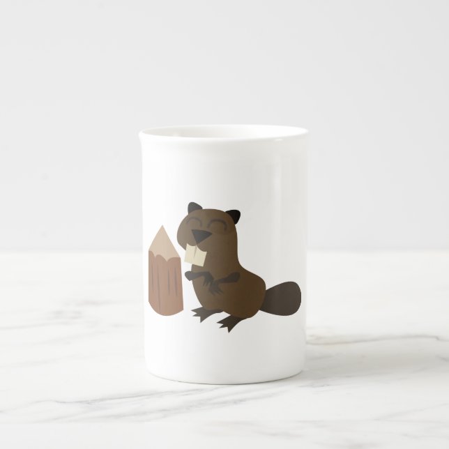 Tasse En Porcelaine Beaver (Devant)