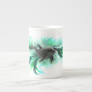 Tasse En Porcelaine Bébé dauphin