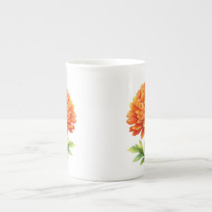 Tasse En Porcelaine Belle chute groovy orange.