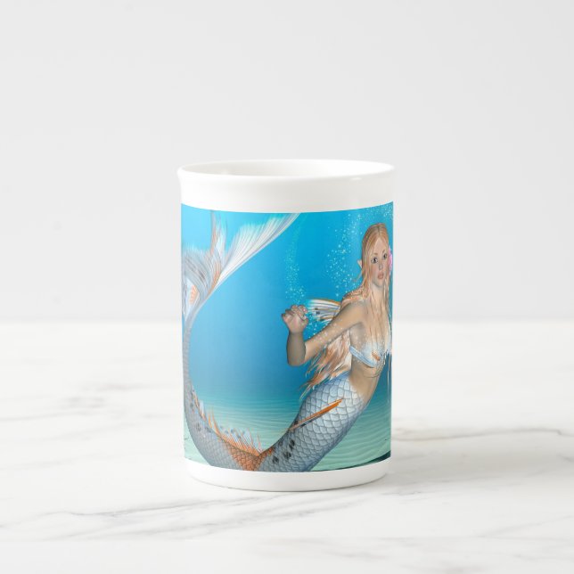 Tasse En Porcelaine Belle Sirène (Devant)