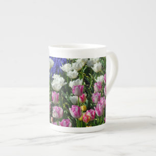Tasse En Porcelaine Belles tulipes printanières