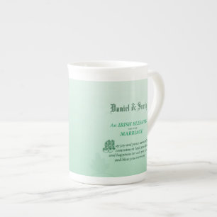 Tasse En Porcelaine Bénédiction de félicitations pour mariage irlandai