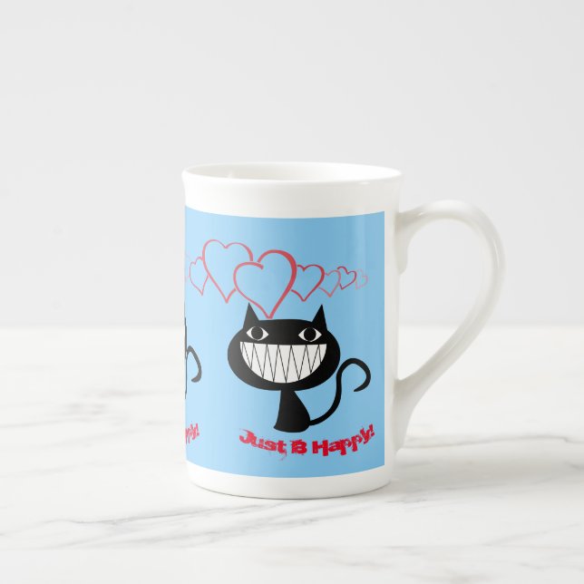 Tasse En Porcelaine Bleu ciel clair (Droite)