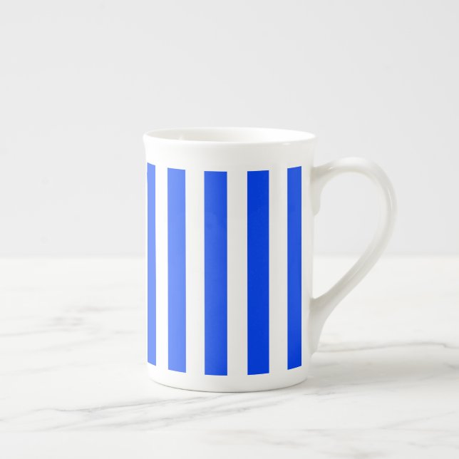 Tasse En Porcelaine Bleu et Motif blanc pour voiles verticales (Droite)