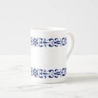 Bleu romain du XVIe siècle Design ornemental Bone