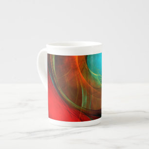 Tasse En Porcelaine Blue Eye Moderne Abstrait Art Cool Motif #16