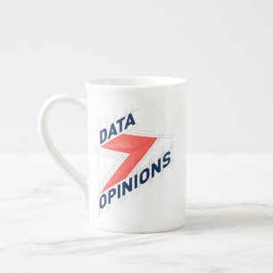 Tasse en porcelaine Bone China DATA > OPINIONS T