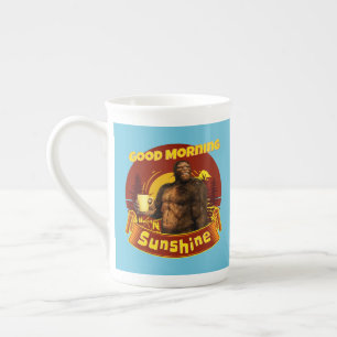 Tasse En Porcelaine Bonjour Soleil Bigfoot Café Humour Art