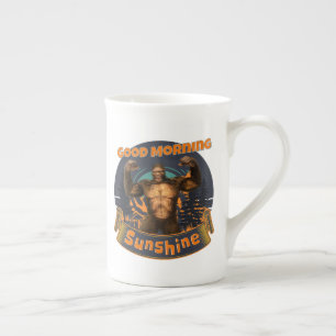 Tasse En Porcelaine Bonjour Soleil Drôle Bigfoot