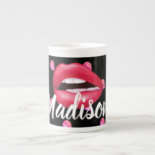Tasse En Porcelaine Bouche Lipstick maquillage Beauté personnalisée