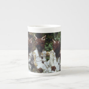 Tasse En Porcelaine Bouches de chêne - Thé de sang et cordes rouges