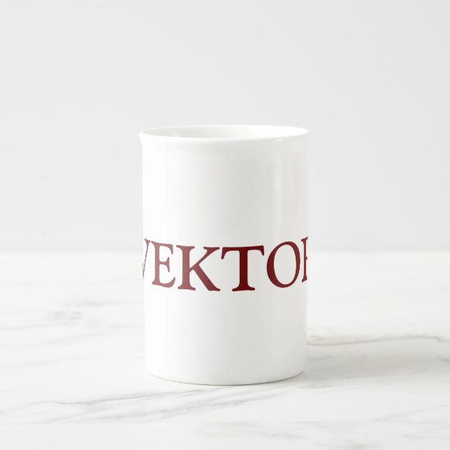 Tasse En Porcelaine Bouchon de spécialité (Devant)