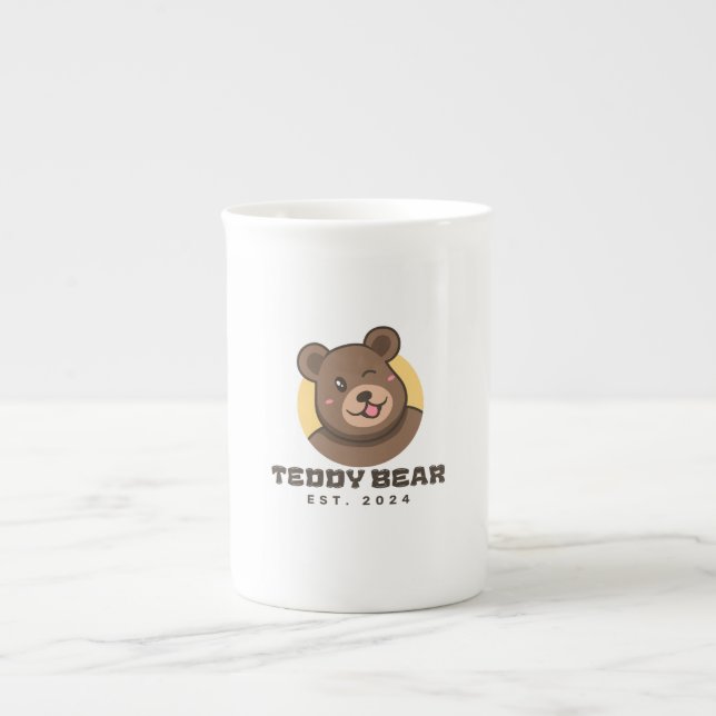 Tasse En Porcelaine Boue d'ours Brown (Devant)