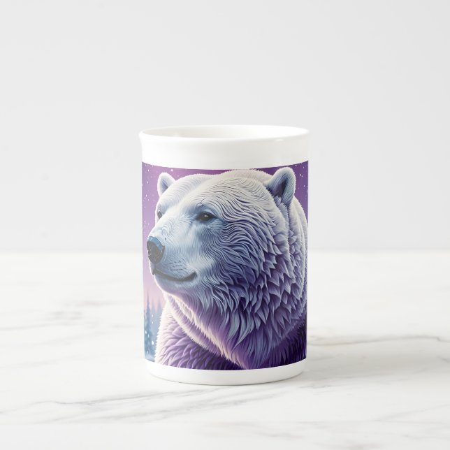 Tasse En Porcelaine Boue d'ours polaire (Devant)