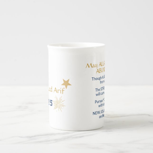 Tasse En Porcelaine Boug de diplôme avec message (Devant)