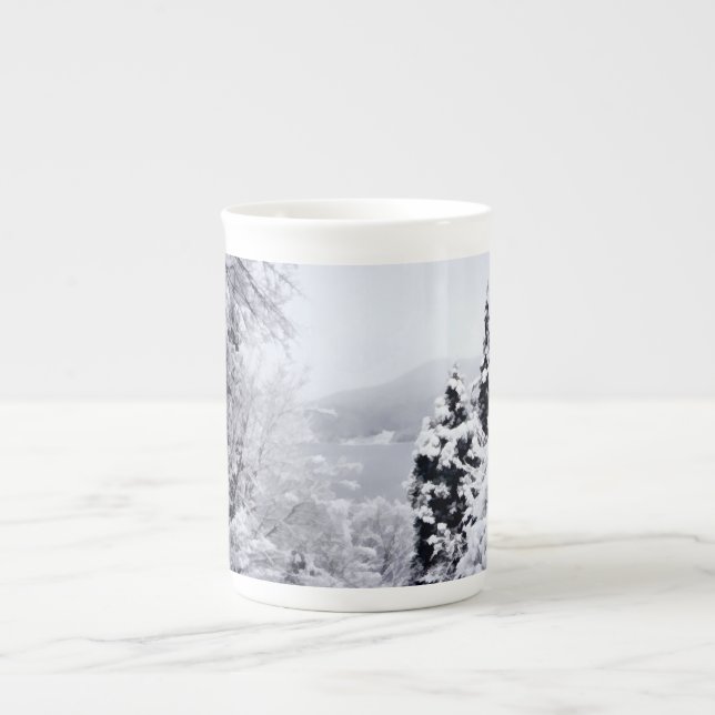 Tasse En Porcelaine Boug de spécialités du lac Nojiri (Devant)