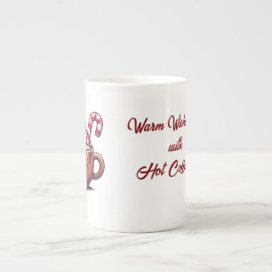 Tasse En Porcelaine Bougie de café chaud
