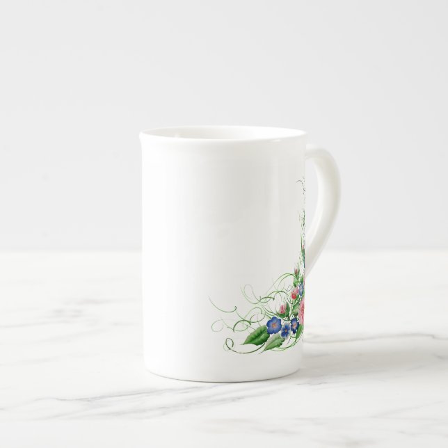 Tasse En Porcelaine Bouquet fin (Devant droit)