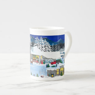 Tasse En Porcelaine Bouton noir 1