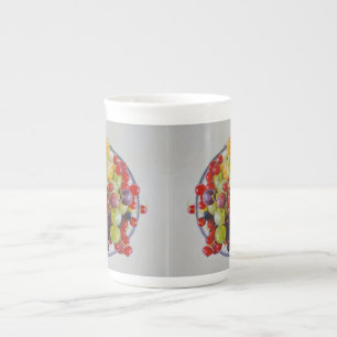 Tasse En Porcelaine Bowl of Berries - Hyperréaliste Fruit Still Life