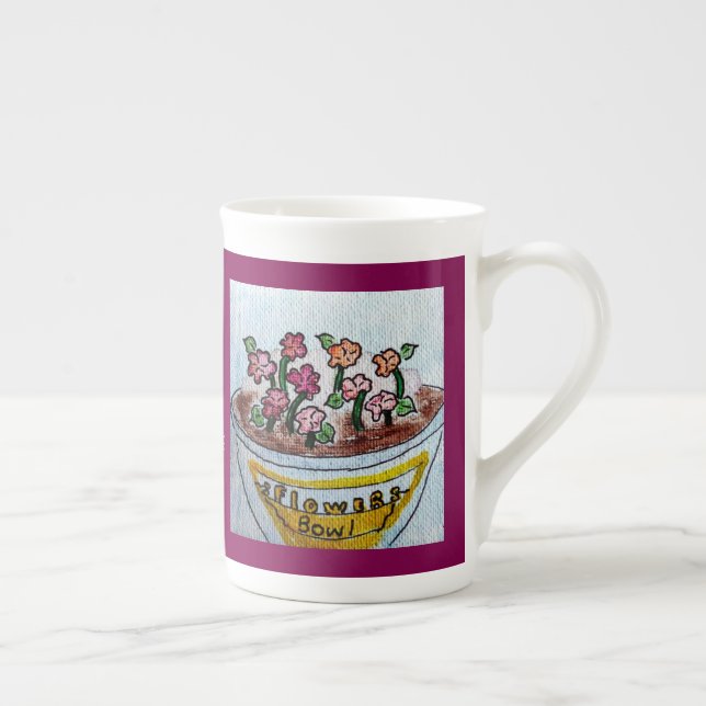 Tasse En Porcelaine Bowl of Flowers Wine (Droite)