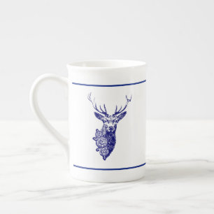 Tasse En Porcelaine Buck & Buds BOHO Deer Navy