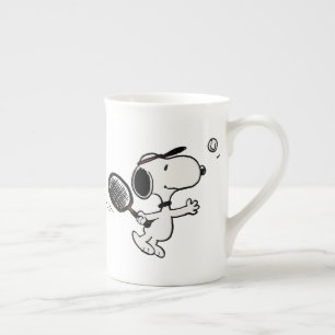 Tasse En Porcelaine cacahuètes Snoopy Joue Au Tennis