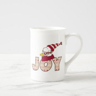 Tasse En Porcelaine cacahuètes   Snoopy & Woodstock Joy Sled Ride