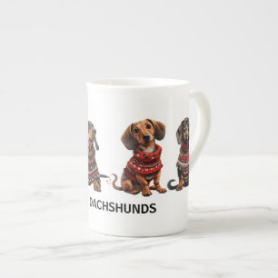 Tasse En Porcelaine Cadeau de Noël personnalisé pour Doxie