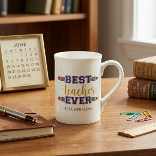 Tasse En Porcelaine Cadeau personnalisé Meilleur Enseignant - Cadeau p