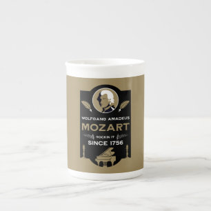 Tasse En Porcelaine Cadeau pour amateur de musique de Mozart