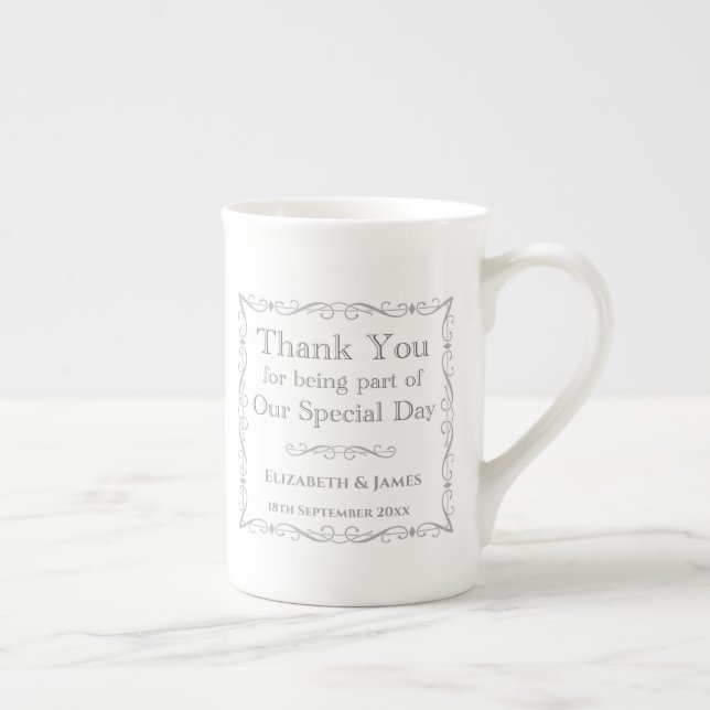 Tasse En Porcelaine Cadeau pour les clients Mariages (Droite)