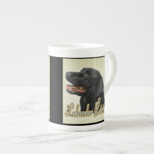 Tasse En Porcelaine Cadeaux d'art de Labrador Retriever noir