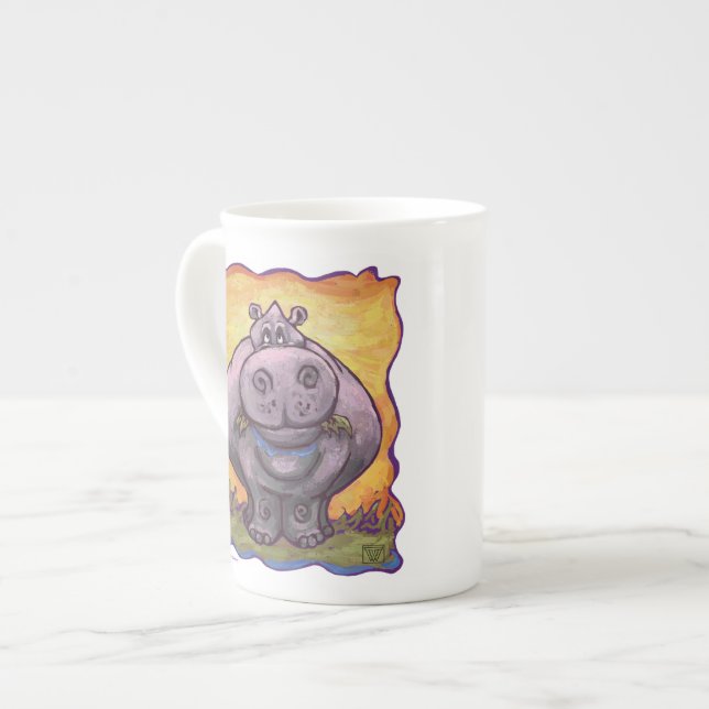 Tasse En Porcelaine Cadeaux et accessoires Hippopotamus (Devant gauche)