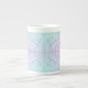 Tasse En Porcelaine Cadre déformé 01,w Lgrey BG